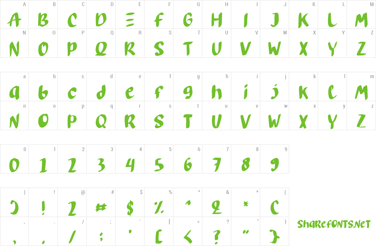 Font Hazelnut Walnot preview